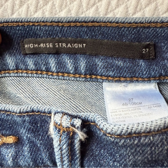 Banana Republic High Rise Straight Indigo Blue Size 27 - Picture 4 of 12